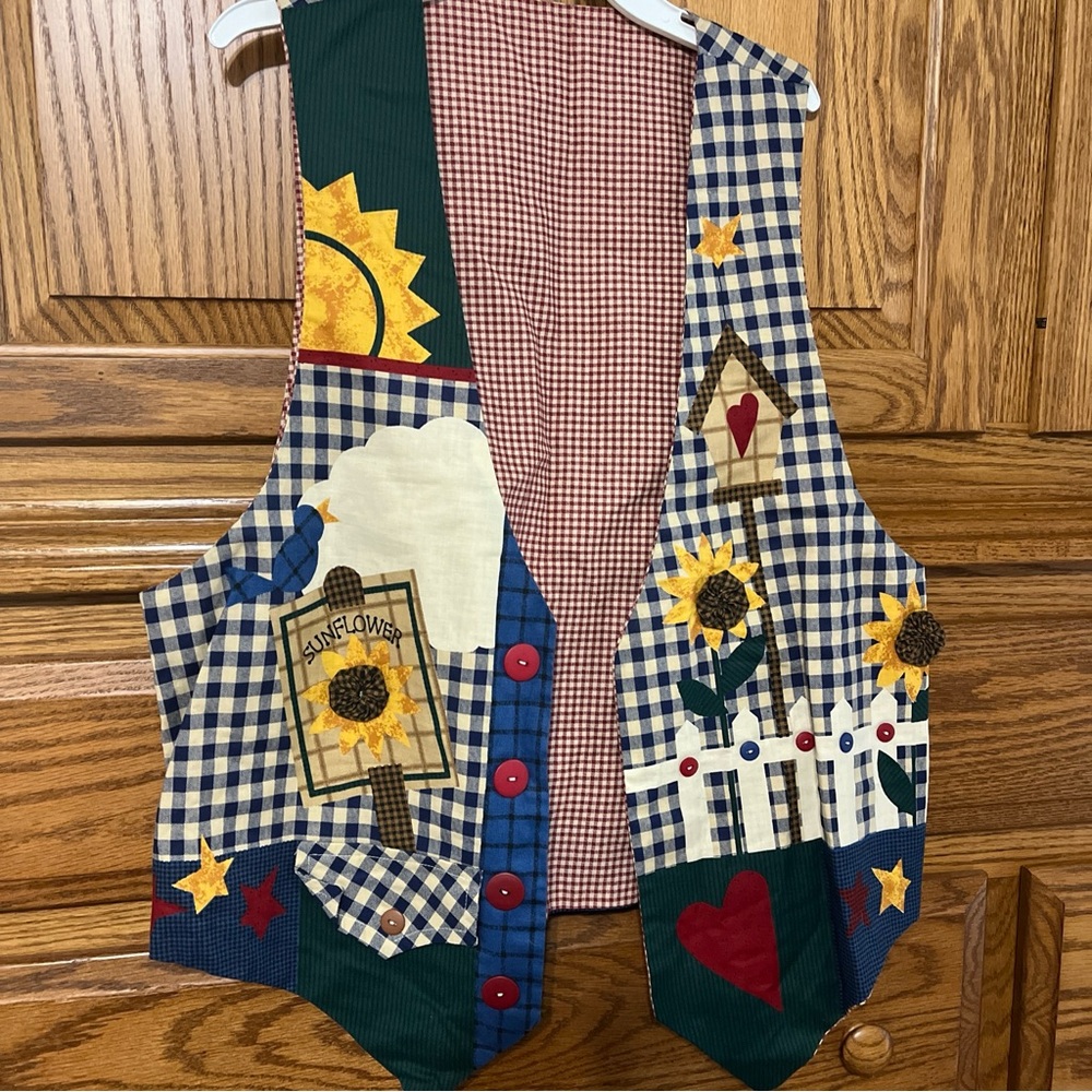 Patchwork Sunflower Vest - image 1
